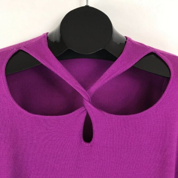 Lane Bryant Fitted 3/4-Sleeve Twist-Front Cutout Sweater Women's Plus Size 22/24 - Picture 3 of 12